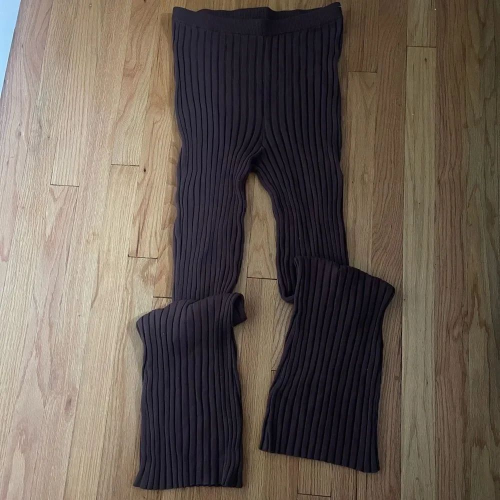 open edit | High Waist Sweater Pants - Picture 2 of 4